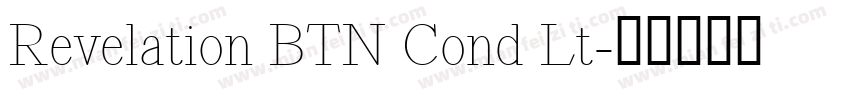 Revelation BTN Cond Lt字体转换